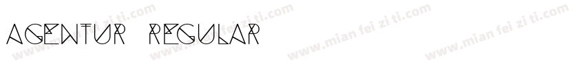 Agentur Regular字体转换